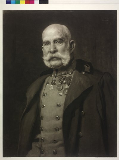 Imperador da Áustria Franz Joseph I de Leopold Stephan (after) Horovitz