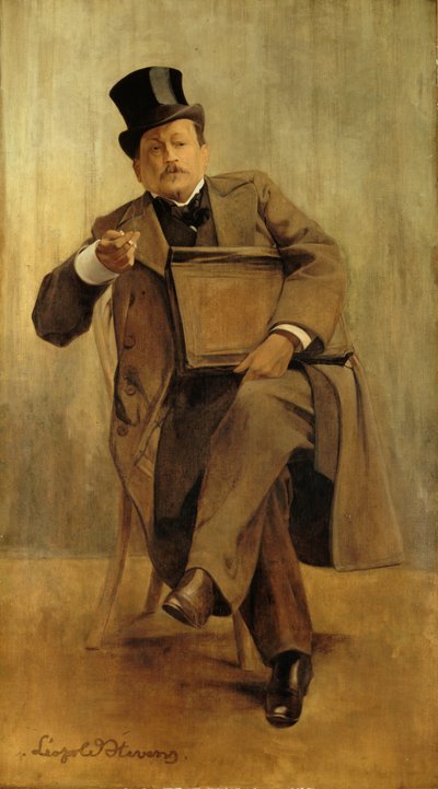 Retrato de Georges Courteline 1858-1929, c. 1898. de Leopold Stevens