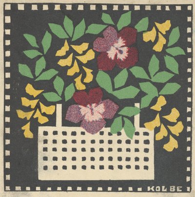 Cesta de Flores, 1907. de Leopoldine Kolbe