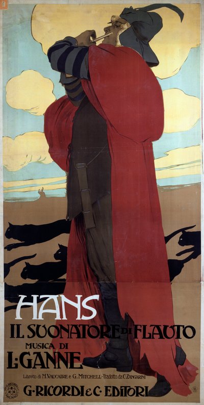 Hans, o flautista de Leopoldo Metlicovitz