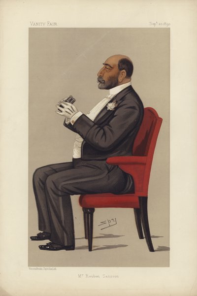 Sr. Reuben Sassoon (cor litho) de Leslie Matthew Ward