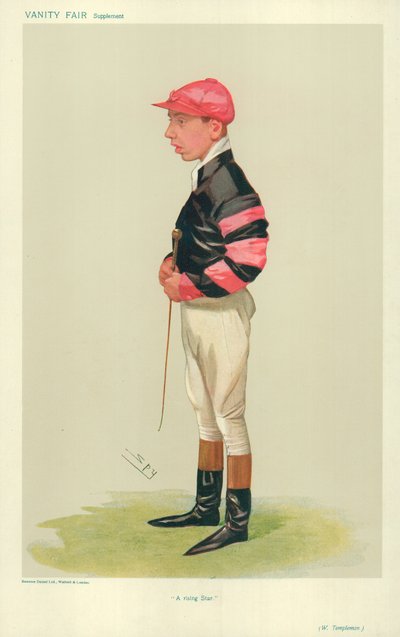 Arthur Templeman, Uma Estrela em Ascensão, 7 de novembro de 1906, desenho animado da Vanity Fair de Leslie Matthew Ward