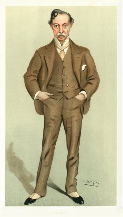 Artista e RA, William Quiller Orchardson, artista escocês, 1898. de Leslie Matthew Ward
