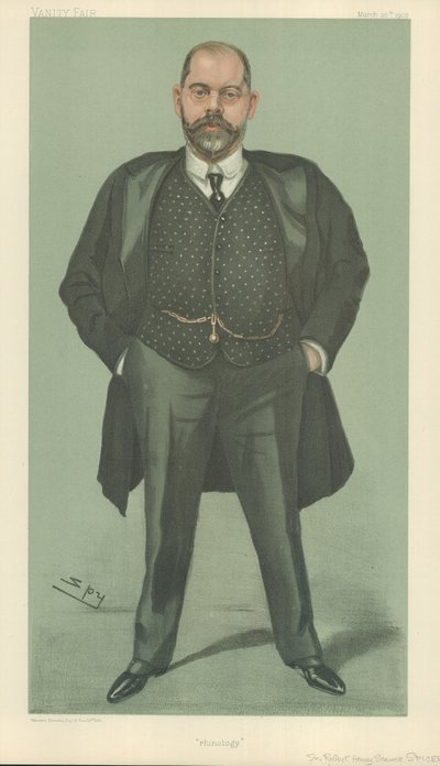 Dr. Robert Henry Scanes Spicer, Rinologia, 20 de março de 1902, desenho da Vanity Fair de Leslie Matthew Ward