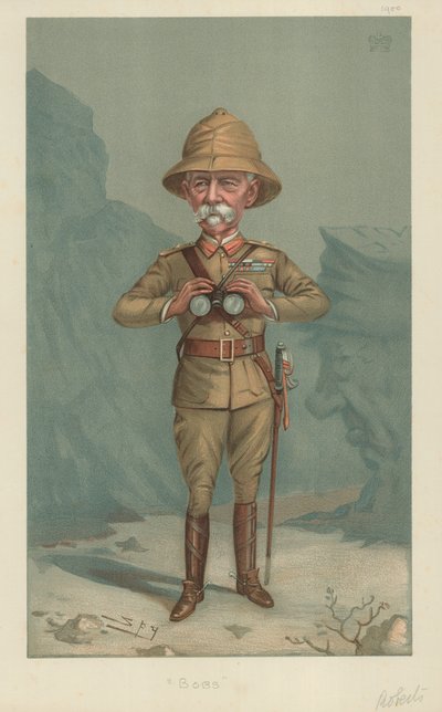 Marechal de Campo Lord Roberts, Bobs, 21 de junho de 1900, desenho animado da Vanity Fair de Leslie Matthew Ward