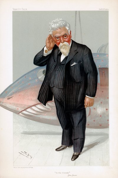 Hiram Stevens Maxim, inventor e engenheiro britânico nascido em americano, 1904 de Leslie Matthew Ward