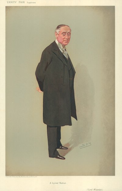 Lord Weardale, Um radical cínico, 25 de julho de 1906, desenho animado da Vanity Fair de Leslie Matthew Ward
