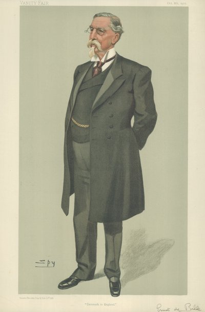 Sr. Frants Ernest De Bille, o ministro dinamarquês de Leslie Matthew Ward
