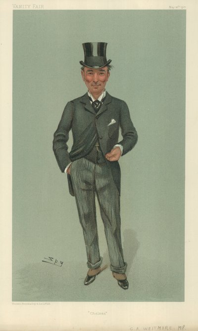 Charles Algernon Whitmore, Chelsea, 16 de maio de 1901, desenho animado da Vanity Fair de Leslie Matthew Ward