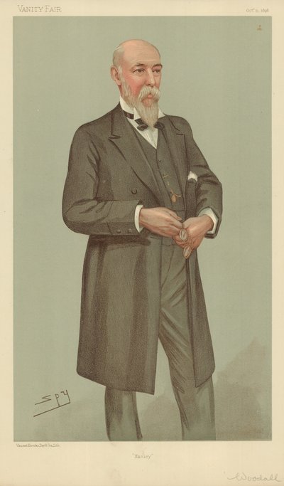 Sr. William Woodall, Hanley, 15 de outubro de 1896, desenho animado da Vanity Fair de Leslie Matthew Ward