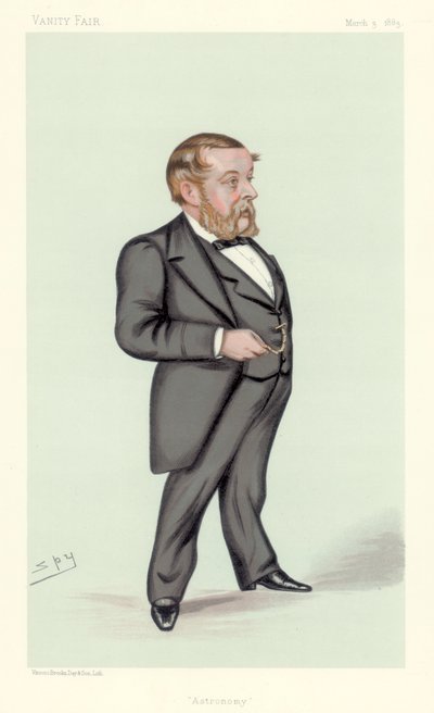 Richard Anthony Proctor, astrônomo inglês, matemático e escritor de ciência popular, 1883 de Leslie Matthew Ward