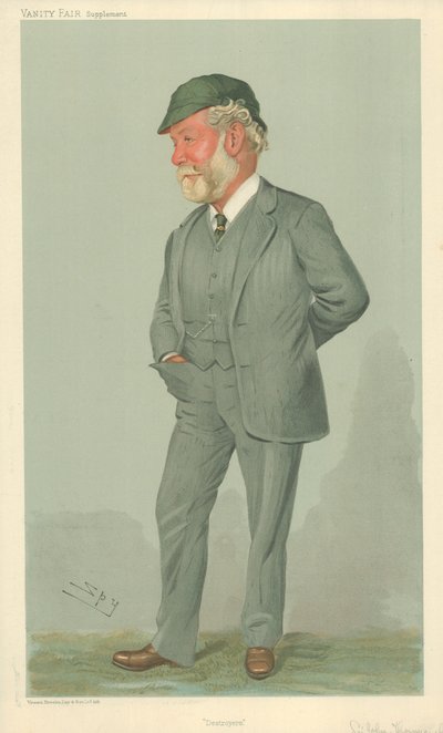 Sir John Isaac Thornycroft, Destroyers, 19 de janeiro de 1905, cartoon da Vanity Fair de Leslie Matthew Ward