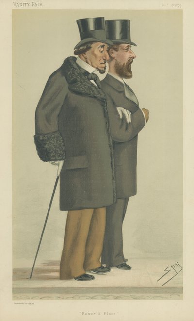O Conde de Beaconsfield e o Sr. Montagu William Lowry Corry de Leslie Matthew Ward