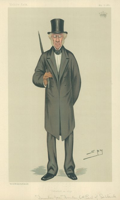 O conde de Selkirk, criado em 1646, 20 de maio de 1882, cartoon Vanity Fair de Leslie Matthew Ward