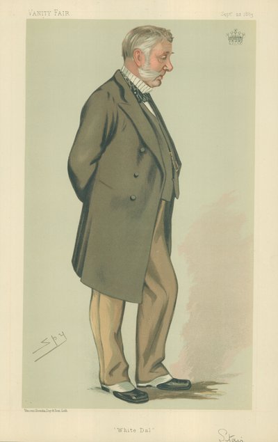 Conde de Escada, White Dal, 22 de setembro de 1883, desenho animado da Vanity Fair de Leslie Matthew Ward