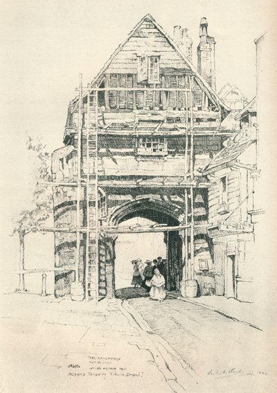 O Gatehouse Rochester, 1925 de Leslie Matthew Ward