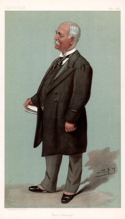 Union Steamship Sir Francis Henry Evans, empresário e político britânico, 1896. de Leslie Matthew Ward