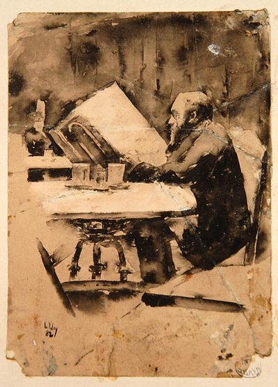 Homem no Café de Lesser Ury
