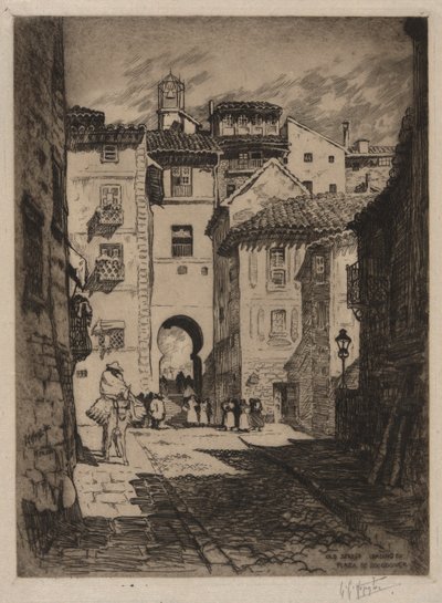 Rua que leva à Plaza de Zocodover, Toledo de Lester George Hornby