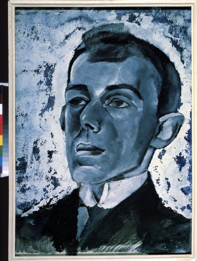 "Retrato do poeta Ossip Mandelstam (1891-1938)". Peinture de Lev Alexandrovich Bruni (1894-1948) Privee de colecção de Lev Aleksandrovitc Bruni