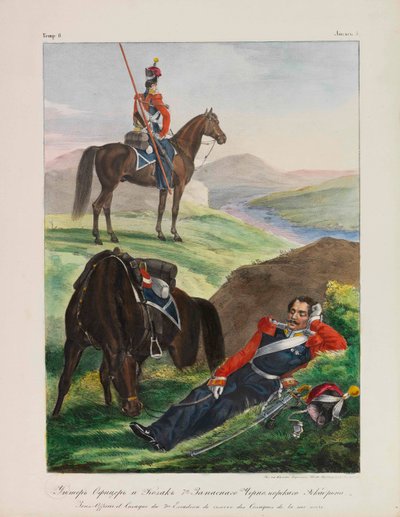 Oficial da Esquadrilha Cossaca do Mar Negro Uniformes do Exército Imperial Russo, 1837-1839. de Lev Alexandrovich Belousov