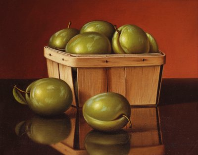 Uma Cesta de Ameixas de Levi Wells Prentice