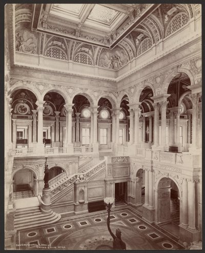 Biblioteca do Congresso: Salão da Grande Escada de Levin C. Hardy