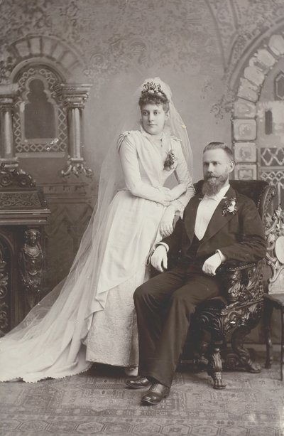 Retrato de casamento, final do século 19 de Lewis M. Melander