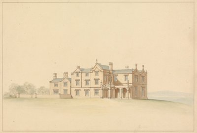 Desenho para uma Villa Tudoresca de Lewis Vulliamy