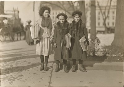 Connecticut Newsgirls (Hartford) de Lewis W. Hine