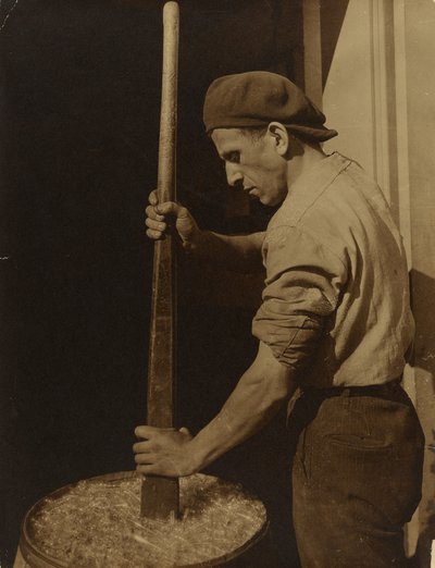 Operário de fábrica de Lewis W. Hine