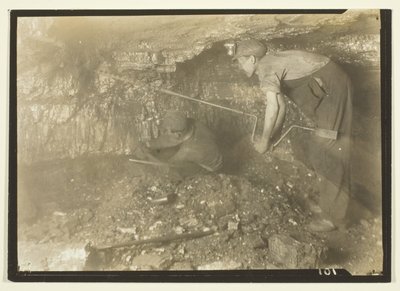 Perfurar para disparar: Forma antiquada de extrair carvão de Lewis Wickes Hine