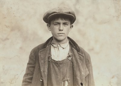 James Donovan - Varredor Irlandês em Fall River Iron Works de Lewis Wickes Hine