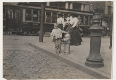 Vendedor de jornais de Lewis Wickes Hine