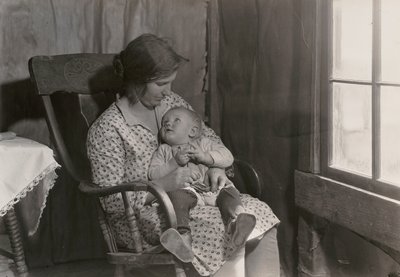 Oklahoma Madonna, (Serviço de Seca da Cruz Vermelha) de Lewis Wickes Hine
