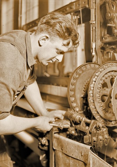 Retrato de um mecânico de força, c.1924 de Lewis Wickes Hine