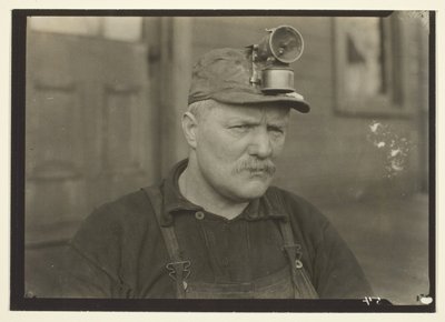 Este homem, escocês, era chamado de poeta das minas, mina de carvão do leste da Pensilvânia de Lewis Wickes Hine