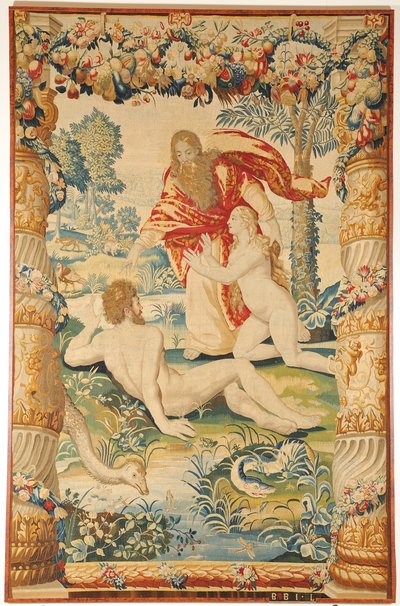 Tapeçaria de Adão e Eva, c. 1650-1660 de Leyniers Workshop