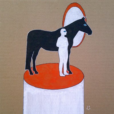 Espelho Cavalo-Humano de Li Gessbo