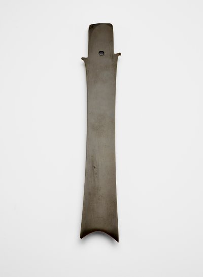 Lâmina bifurcada (zhang 璋), c.2000-1700 BC (jade, nephrite) de Liangzhu culture