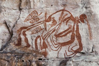 Mitologia aborígine, Burrunggui, Arnhem Land (pintura rupestre) de Unbekannt Unbekannt