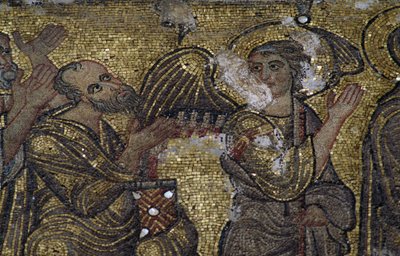 Anjo, detalhe dos mosaicos na Basílica da Natividade (Lista do Patrimônio Mundial da Unesco, 2012), Belém, Palestina de Unbekannt Unbekannt