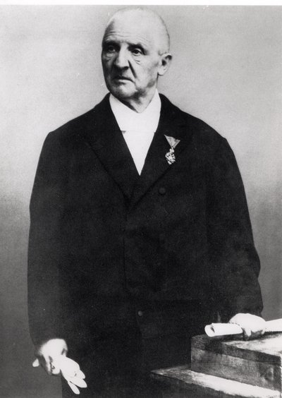 Anton Bruckner (1824-96) (foto a p/b) de Unbekannt Unbekannt