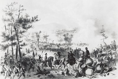 Batalha de Gettysburg, vitória das forças da União lideradas por George Gordon Meade e derrota do General Robert Edward Lee, 1-3 de julho de Unbekannt Unbekannt