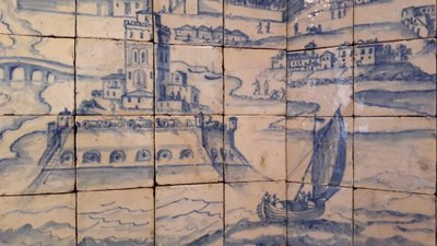 Torre de Belém representada em azulejo (foto) de Unbekannt Unbekannt