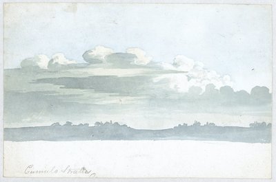 Estudo sobre nuvens por Luke Howard, c 1808-1811 de Unbekannt Unbekannt