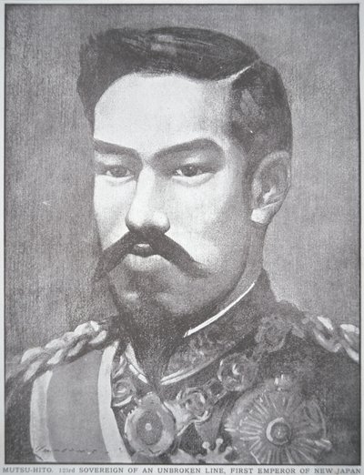 Imperador Mutsuhito do Japão (litho) de Unbekannt Unbekannt