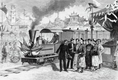 Inauguração da primeira ferrovia francesa na China ligando Tianjin a Tangshan, 20 de novembro de Unbekannt Unbekannt