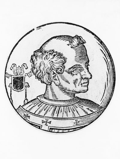 Retrato de Agapetus II (falecido em 955) de Unbekannt Unbekannt