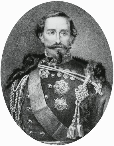 Retrato de Alfonso Ferrero della Marmora (1804-1878), general italiano e político, gravura de Unbekannt Unbekannt